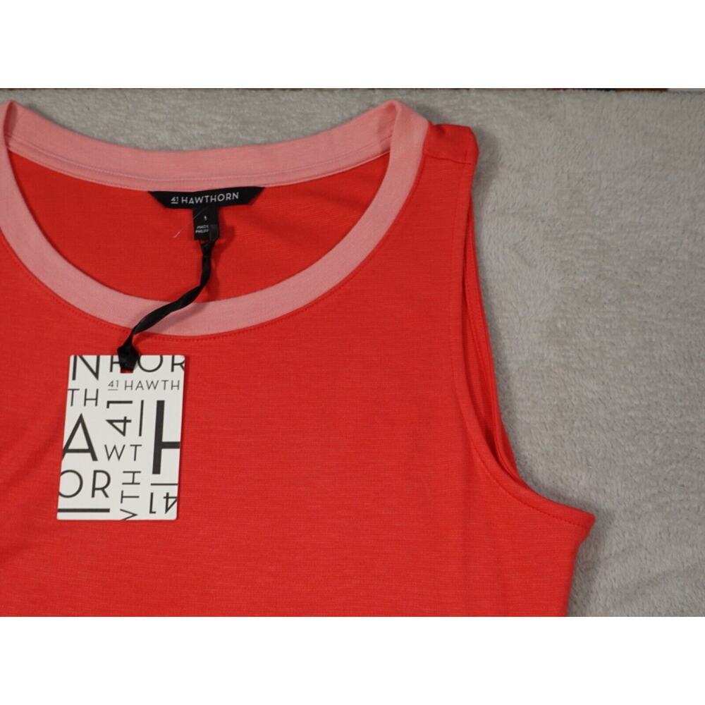 41 Hawthorn Womens Red Round Neck Sleeveless Dress Size L - Picture 11 of 13